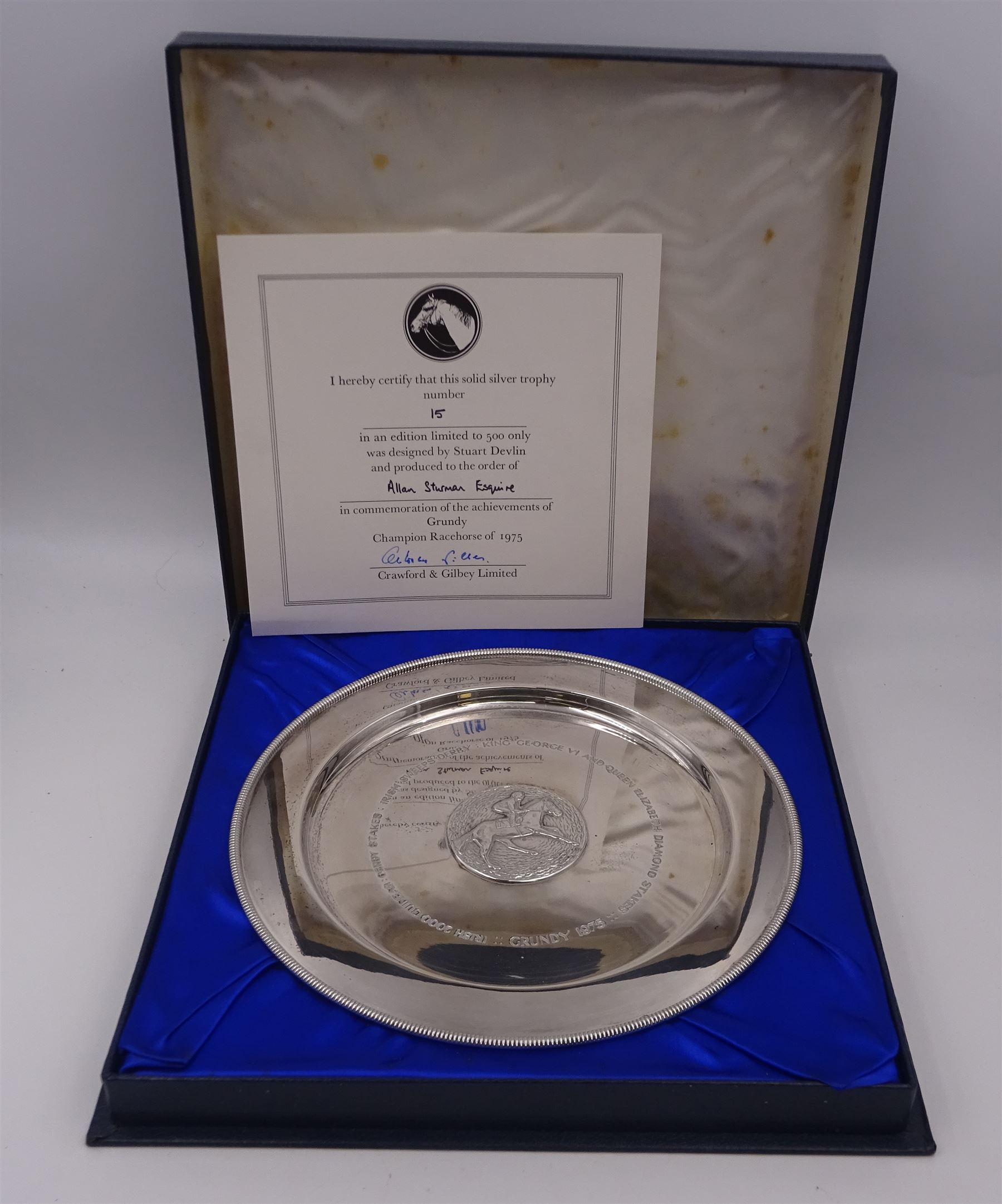 Modern limited edition silver salver - Image 2 of 6