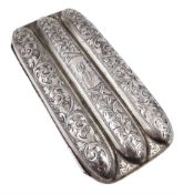 Edwardian silver cigar case