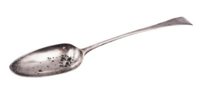 George III silver Old English pattern serving spoon