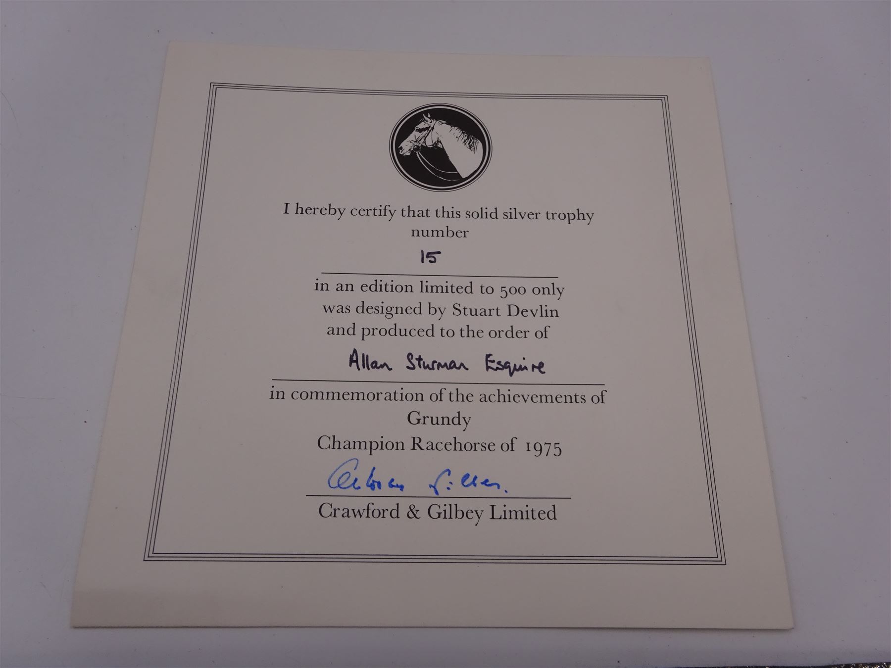 Modern limited edition silver salver - Image 6 of 6