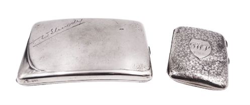 Early 20th century silver cigarette case