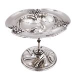 Art Nouveau silver bon bon dish