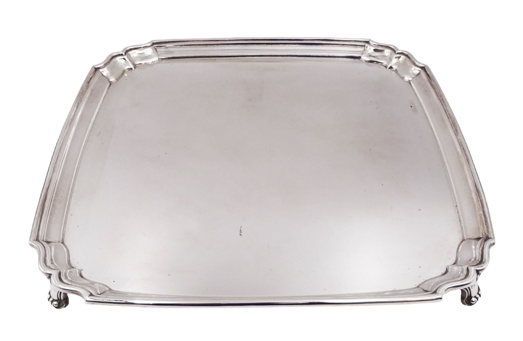 1930s silver tray