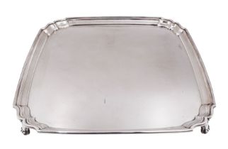 1930s silver tray