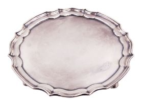 Modern silver waiter