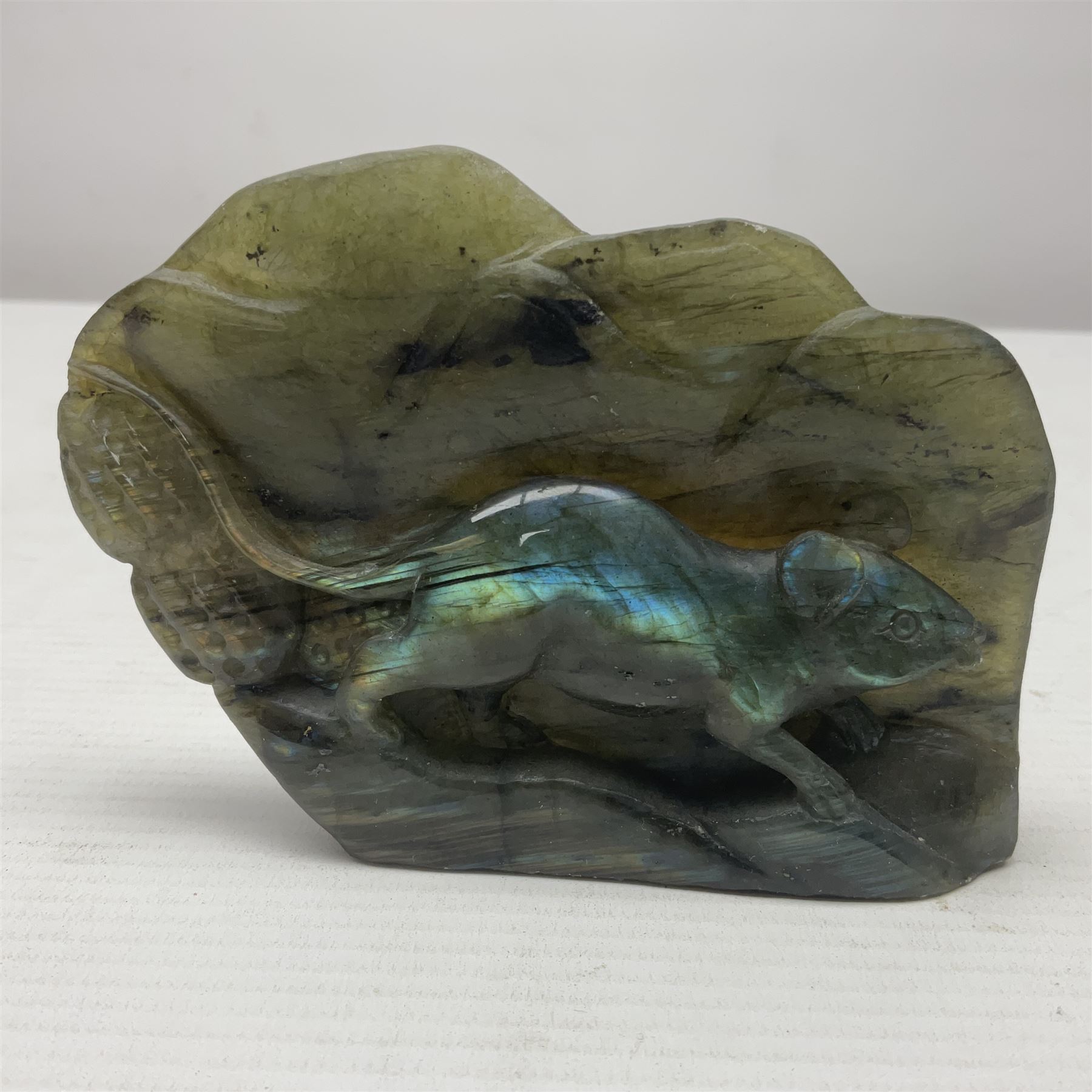 Six labradorite carvings - Image 8 of 11