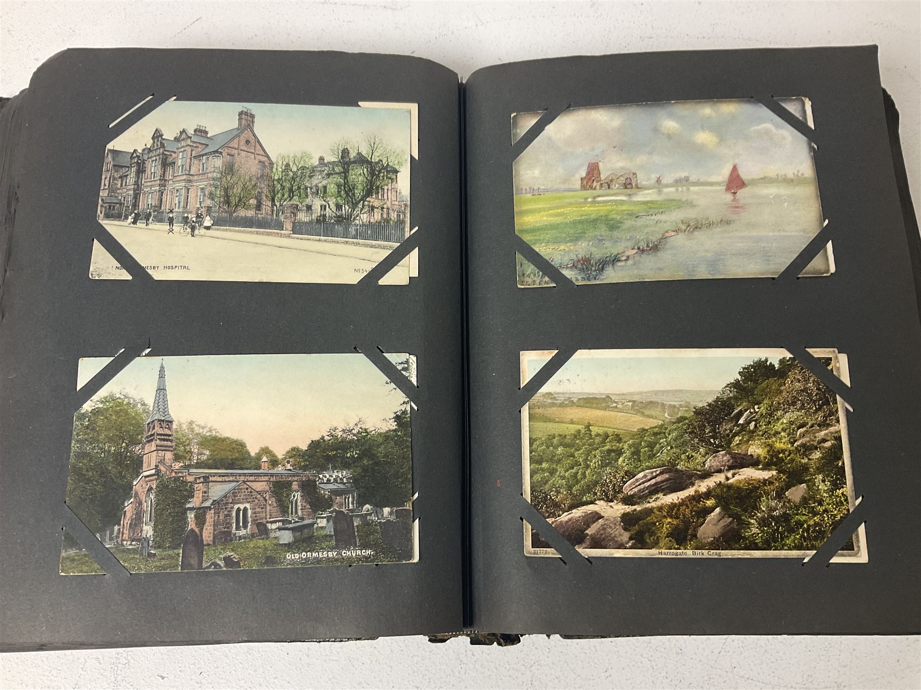 Postcard album with Victorian and later postcards - Image 10 of 12