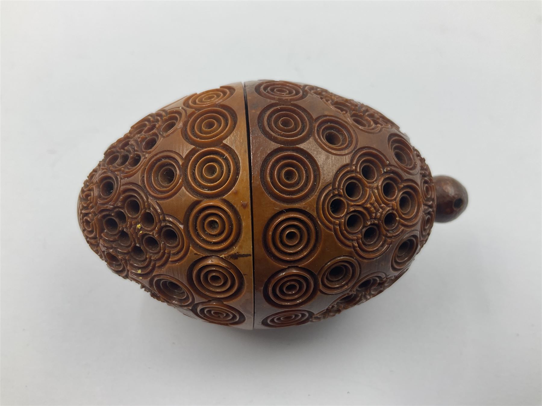 19th century coquilla nut pomanders or flea catcher - Image 9 of 16