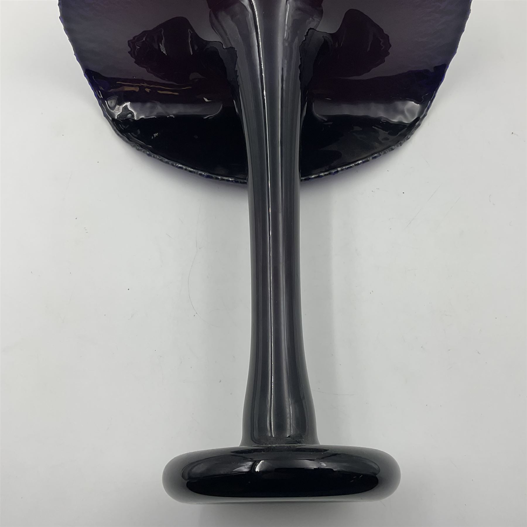 20th Century studio glass Okra Jack in the Pulpit vase - Image 7 of 16