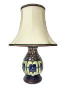 Moorcroft table lamp