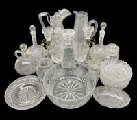 Collection of 18th century and later cut glass