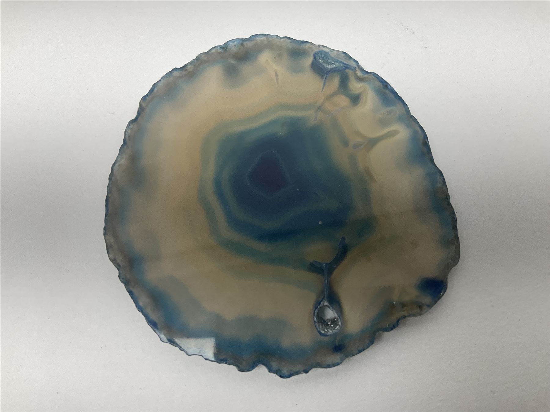 Five blue agate slices - Image 12 of 12