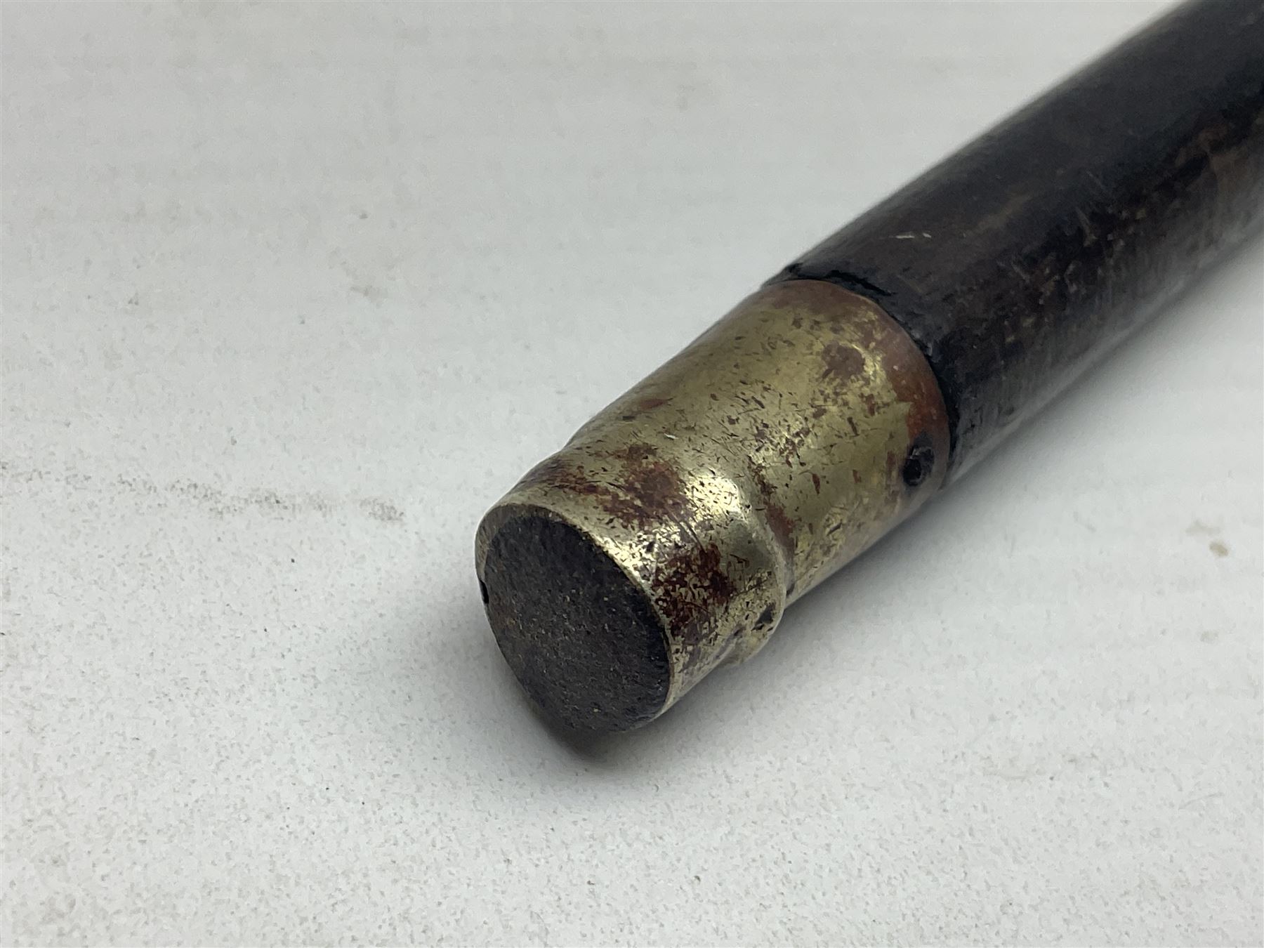 19th century ebonised walking stick - Image 8 of 9