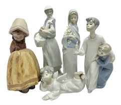 Four Lladro figures