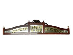 Laeser & Son Chocolate Manufactures advertising mirror