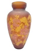 Art Nouveau style glass vase