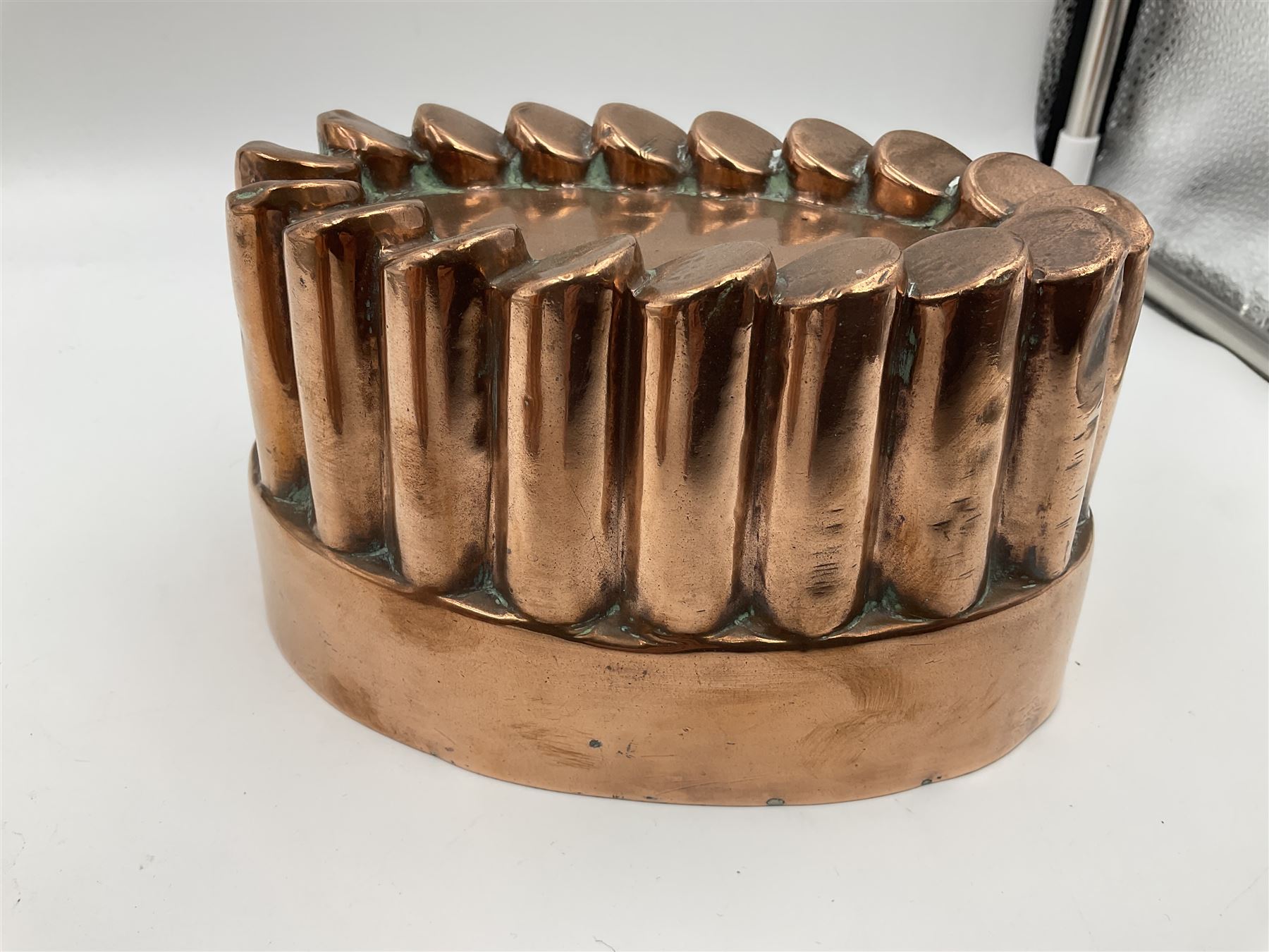 Five Victorian copper jelly mould - Image 12 of 14