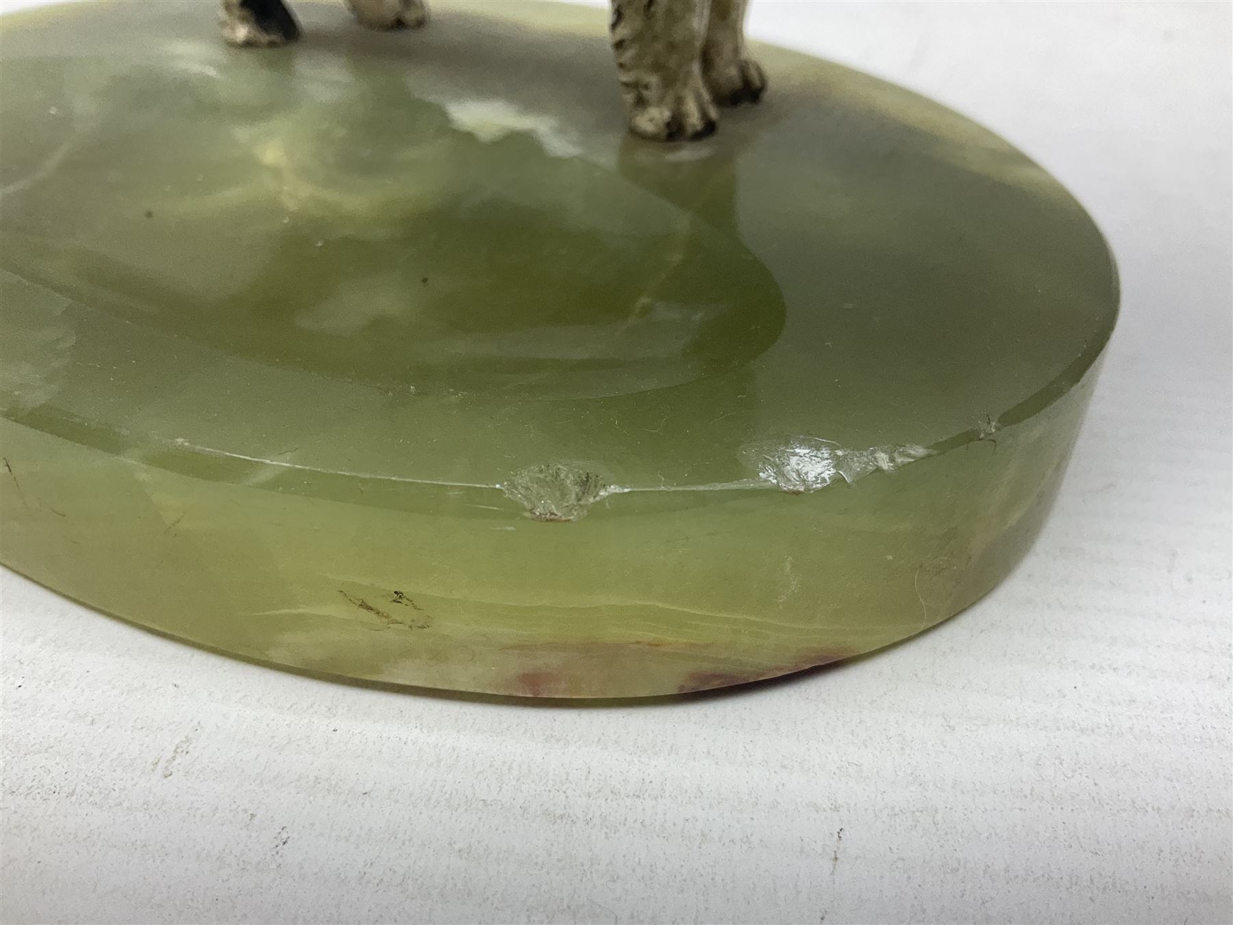 Art Deco oval onyx pin dish - Image 3 of 6