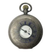 Early 20th century J.W Benson silver half hunter commemorative pocket watch
