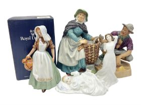 Five Royal Doulton figures