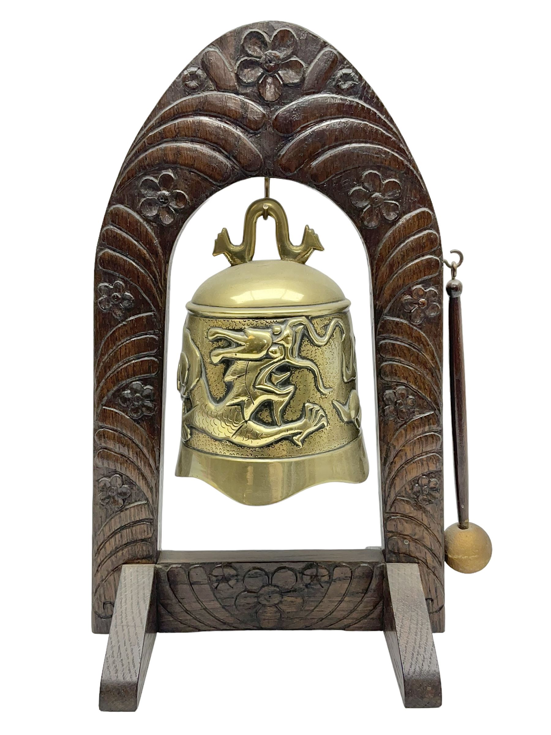 Chinese brass temple bell