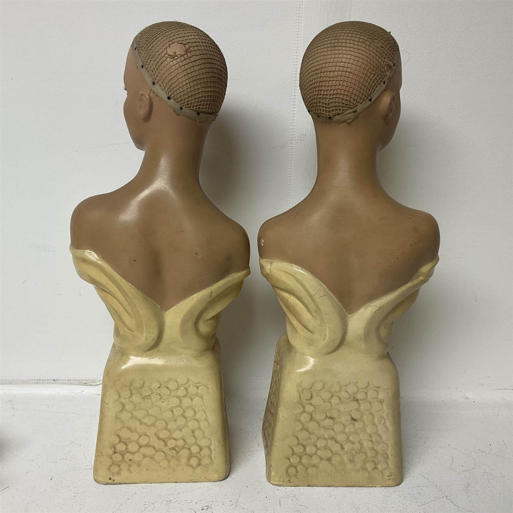 Pair of 20th century female countertop busts - Image 11 of 11