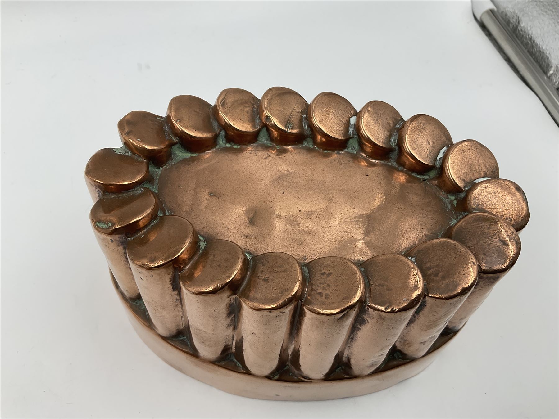 Five Victorian copper jelly mould - Image 11 of 14