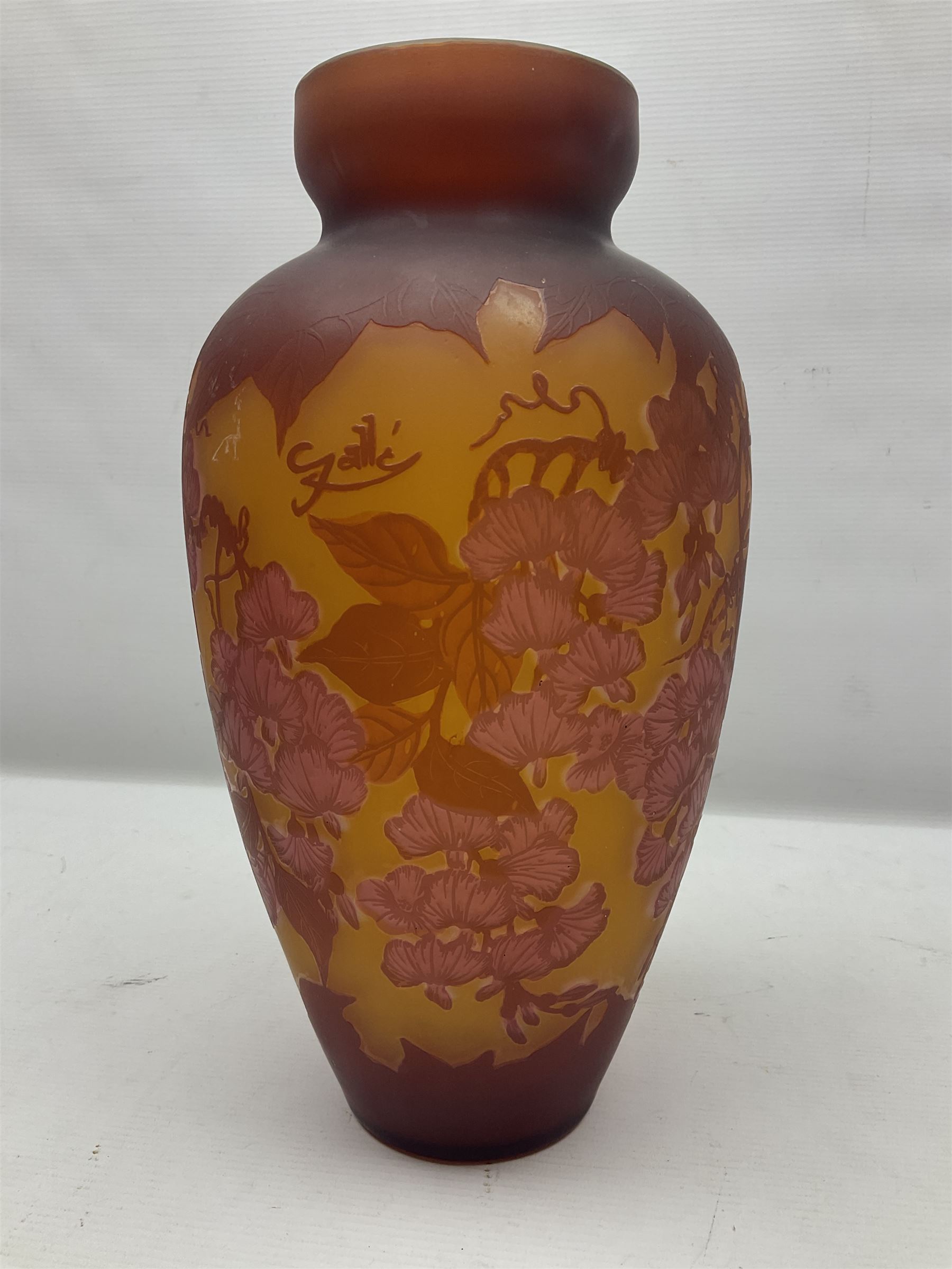 Art Nouveau style glass vase - Image 5 of 6