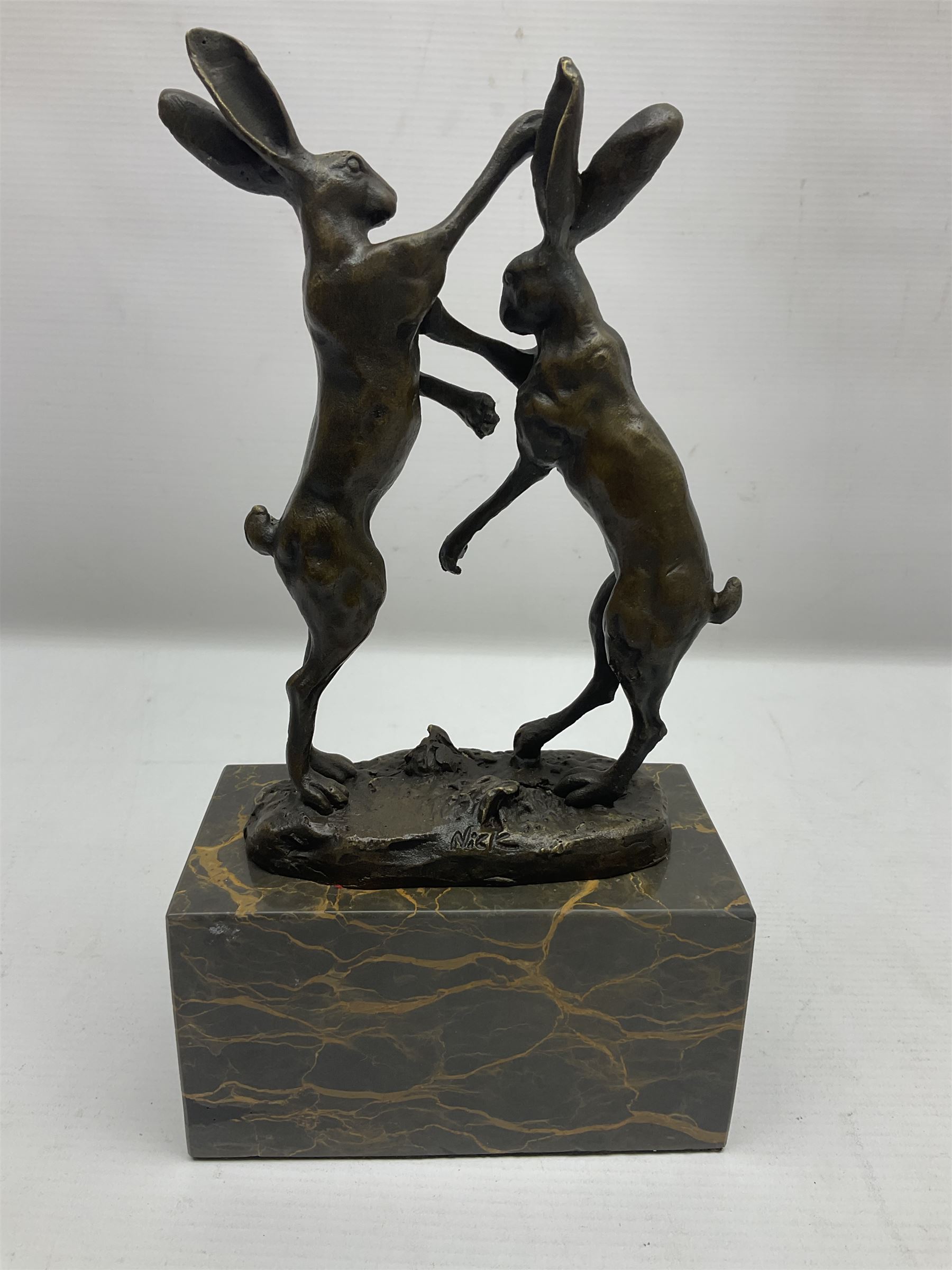 Bronze figure group - Image 5 of 6