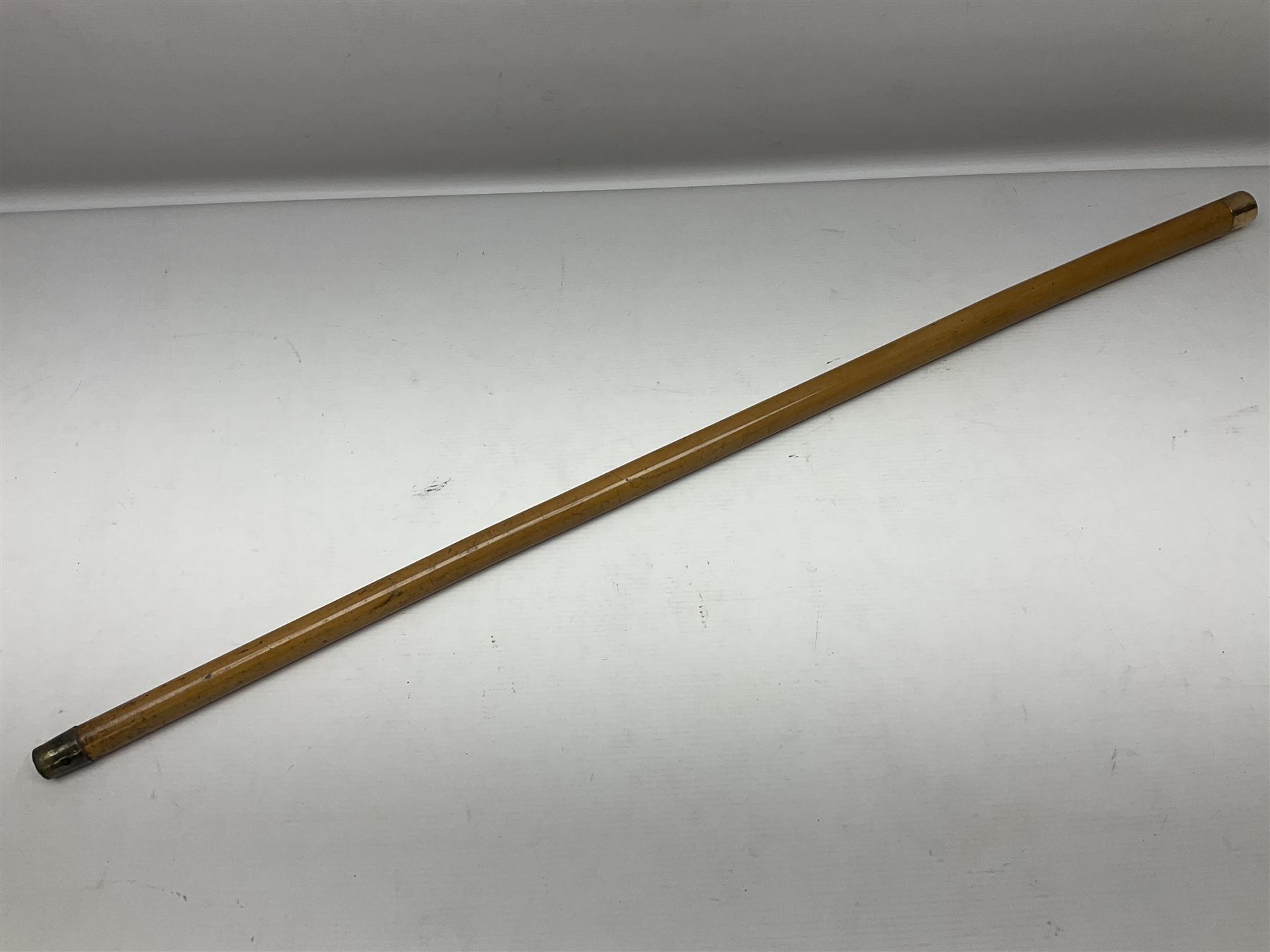 Malacca walking cane mounted with gold cap - Image 11 of 11