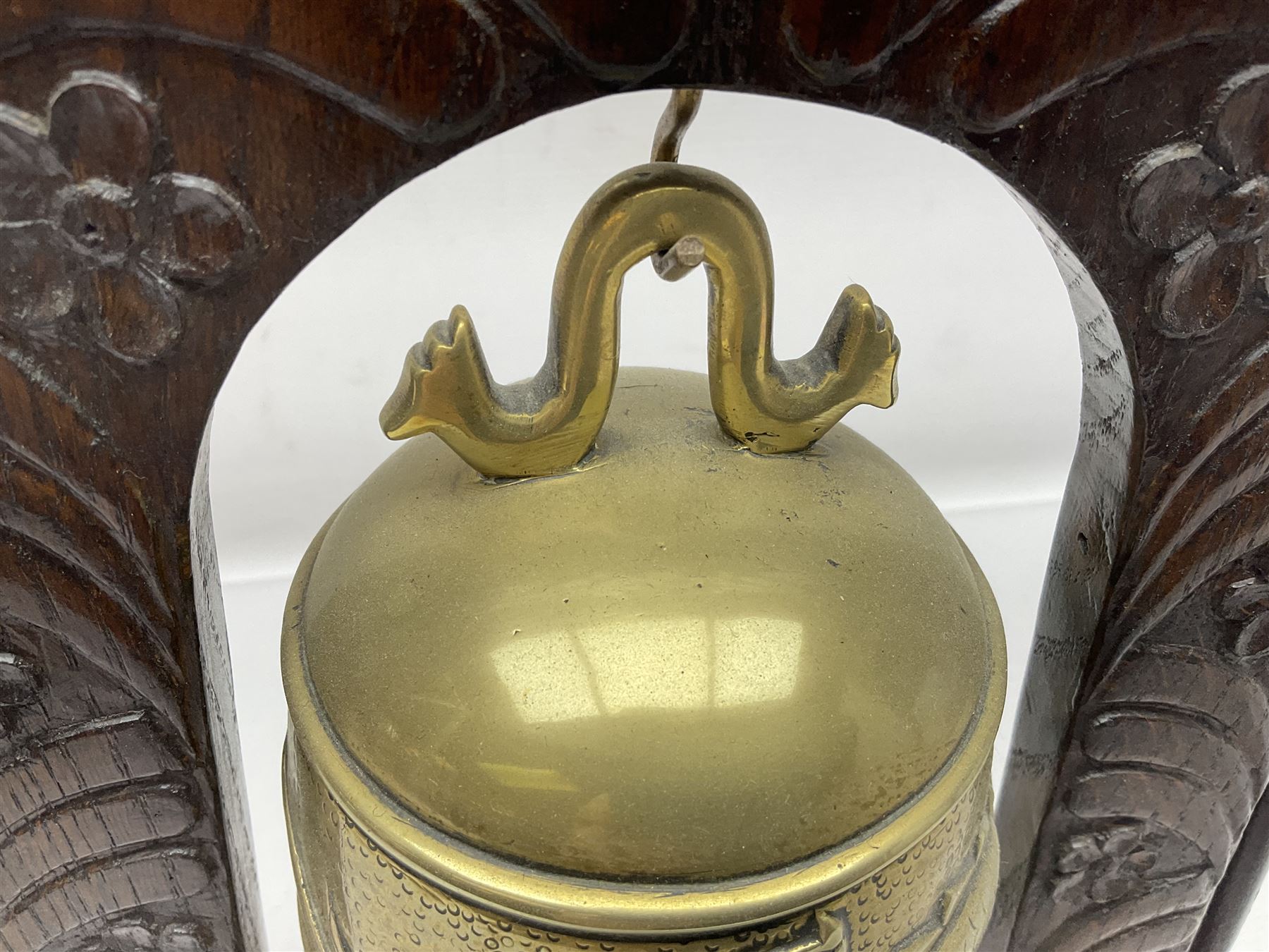 Chinese brass temple bell - Image 2 of 11