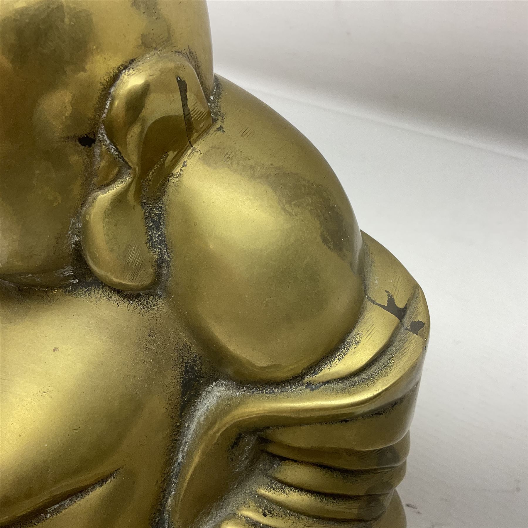 Brass Buddha - Image 3 of 5