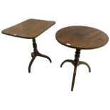 Georgian mahogany tilt-top occasional table