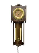 Hermle German double weight driven wall clock