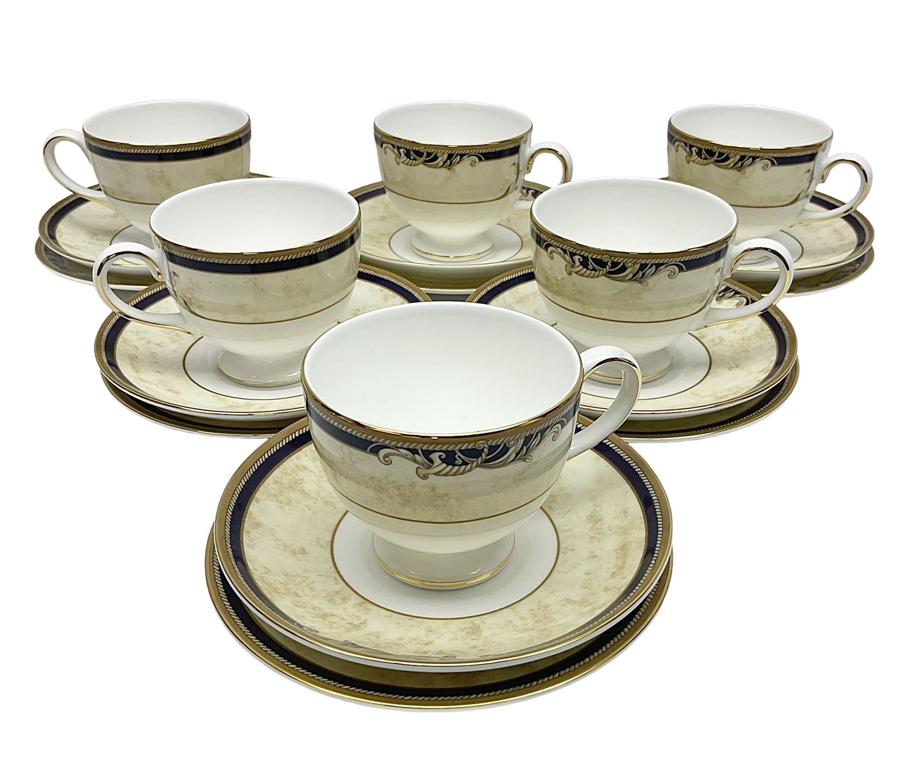 Wedgwood Cornucopia pattern tea service for six