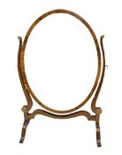 Georgian style oval dressing table mirror