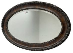 Early 20th century oval mirror