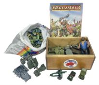 Citadel Miniatures Warhammer ‘Fantasy Battle Rules’ 1984 painted figures in original box; large quan