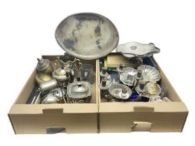 Large collection of silver plate