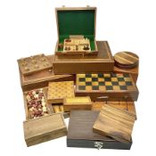 Collection of wooden games