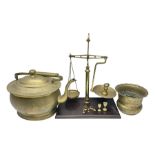 Extra large brass kettle