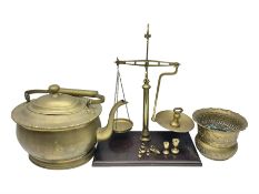 Extra large brass kettle