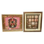 Two framed needleworks