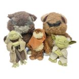Star Wars cuddly toys to include Wicket the Ewok 1983 and Paploo the Ewok 1984