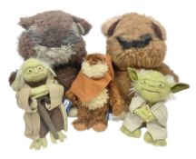 Star Wars cuddly toys to include Wicket the Ewok 1983 and Paploo the Ewok 1984