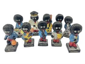 Ten Robertson Jam plaster Golly band figures