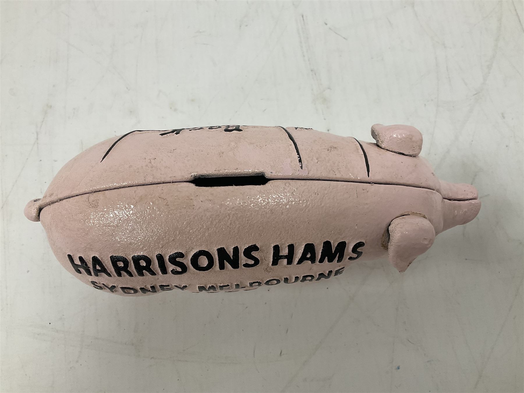 Cast iron Harrisons Hams money box - Image 4 of 4