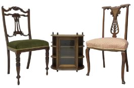 Late Victorian walnut side chair