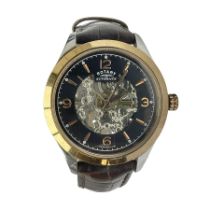 Gentleman's Rotary automatic wristwatch with skeleton movement