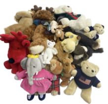 Collection of teddy bears